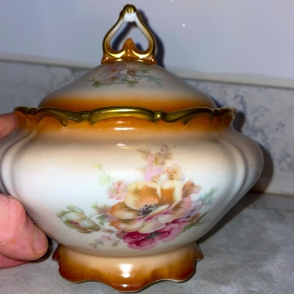 Royal Porzellan Bavaria KPM Hand Thrown Covered Bowl Vintage Made in Germany - Picture 3 of 13